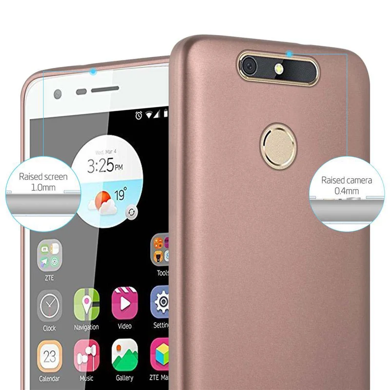 Cadorabo Hülle kompatibel mit ZTE Blade V8 MINI Schutzhülle aus flexiblem TPU Silikon