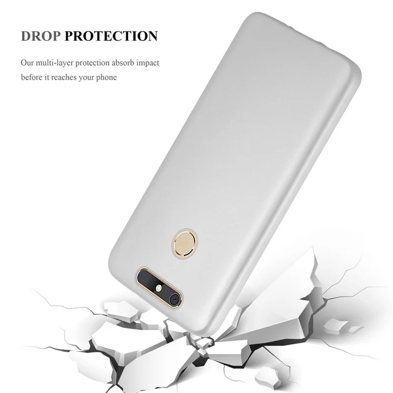 Cadorabo Hülle kompatibel mit ZTE Blade V8 MINI Schutzhülle aus flexiblem TPU Silikon