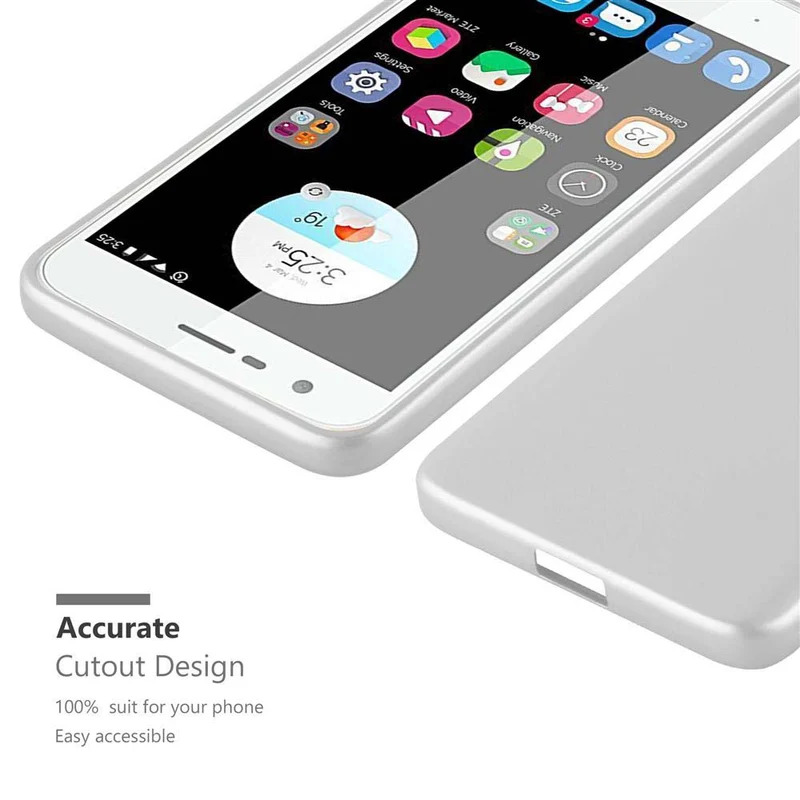 Cadorabo Hülle kompatibel mit ZTE Blade V8 MINI Schutzhülle aus flexiblem TPU Silikon