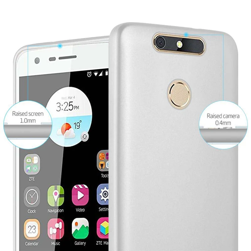 Cadorabo Hülle kompatibel mit ZTE Blade V8 MINI Schutzhülle aus flexiblem TPU Silikon