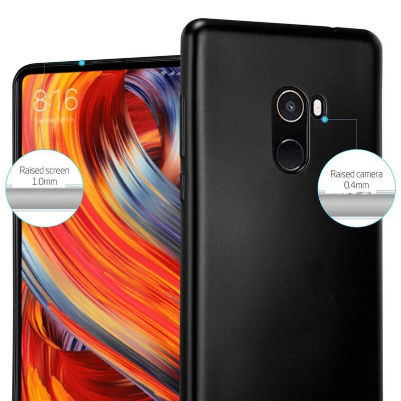 Cadorabo Hülle kompatibel mit Xiaomi Mi MIX 2 Schutzhülle aus flexiblem TPU Silikon