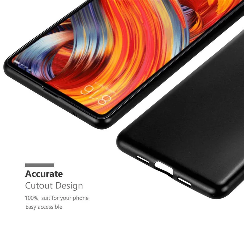 Cadorabo Hülle kompatibel mit Xiaomi Mi MIX 2 Schutzhülle aus flexiblem TPU Silikon