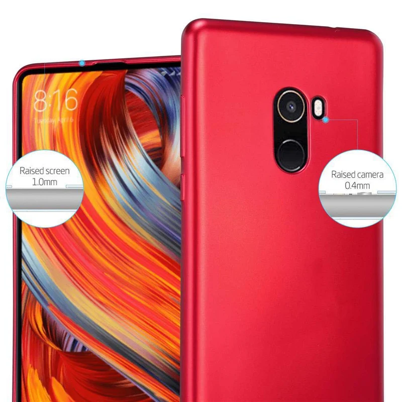 Cadorabo Hülle kompatibel mit Xiaomi Mi MIX 2 Schutzhülle aus flexiblem TPU Silikon