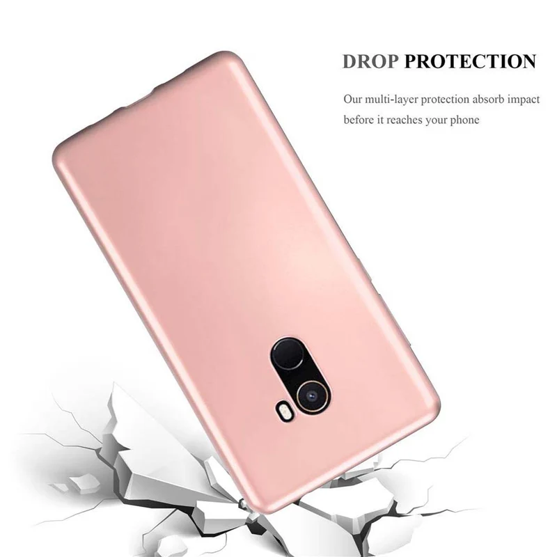 Cadorabo Hülle kompatibel mit Xiaomi Mi MIX 2 Schutzhülle aus flexiblem TPU Silikon
