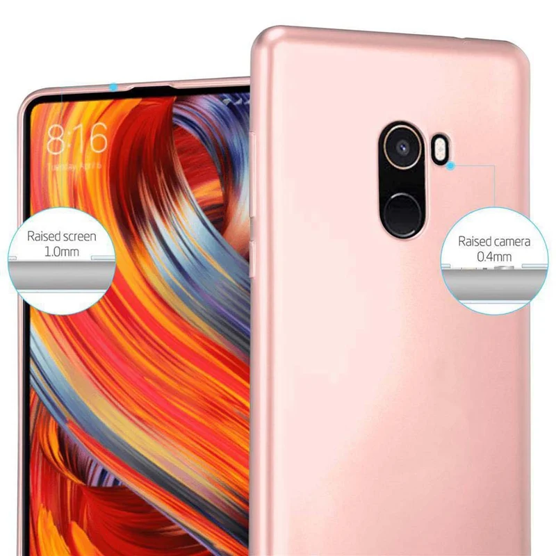 Cadorabo Hülle kompatibel mit Xiaomi Mi MIX 2 Schutzhülle aus flexiblem TPU Silikon