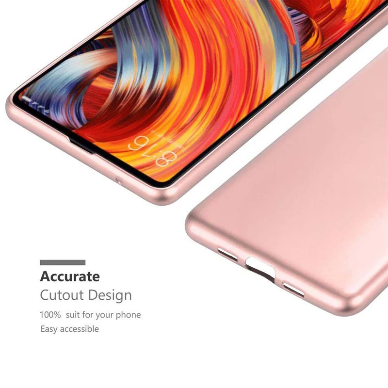 Cadorabo Hülle kompatibel mit Xiaomi Mi MIX 2 Schutzhülle aus flexiblem TPU Silikon