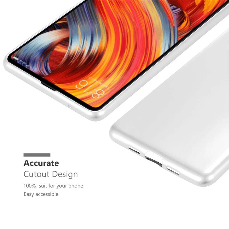 Cadorabo Hülle kompatibel mit Xiaomi Mi MIX 2 Schutzhülle aus flexiblem TPU Silikon