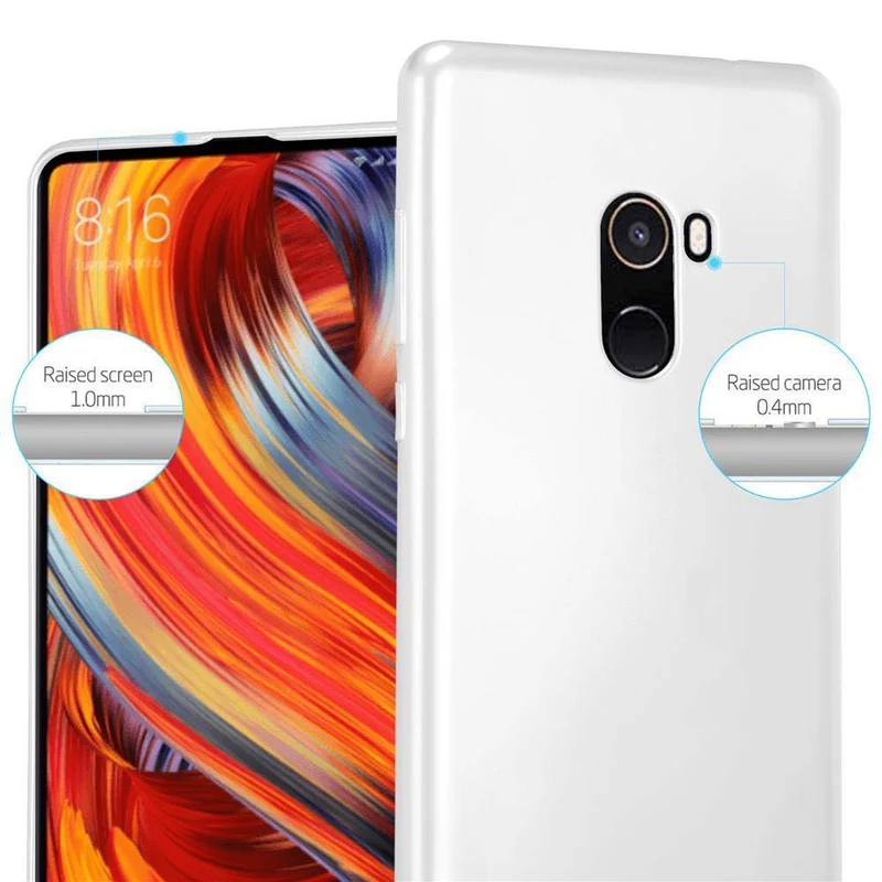 Cadorabo Hülle kompatibel mit Xiaomi Mi MIX 2 Schutzhülle aus flexiblem TPU Silikon