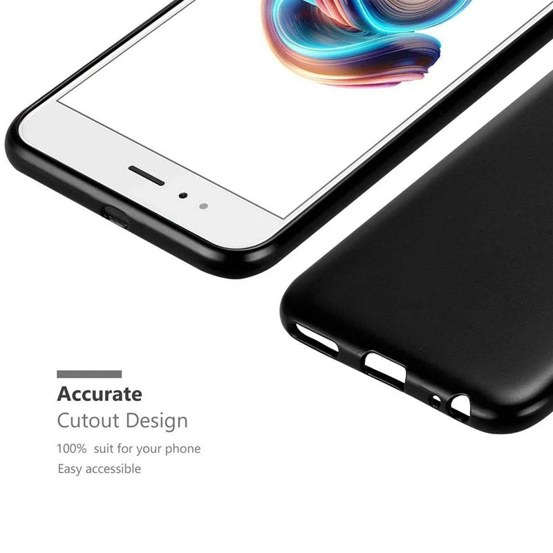 Cadorabo Hülle kompatibel mit Xiaomi Mi A1 / Mi 5X Schutzhülle aus flexiblem TPU Silikon