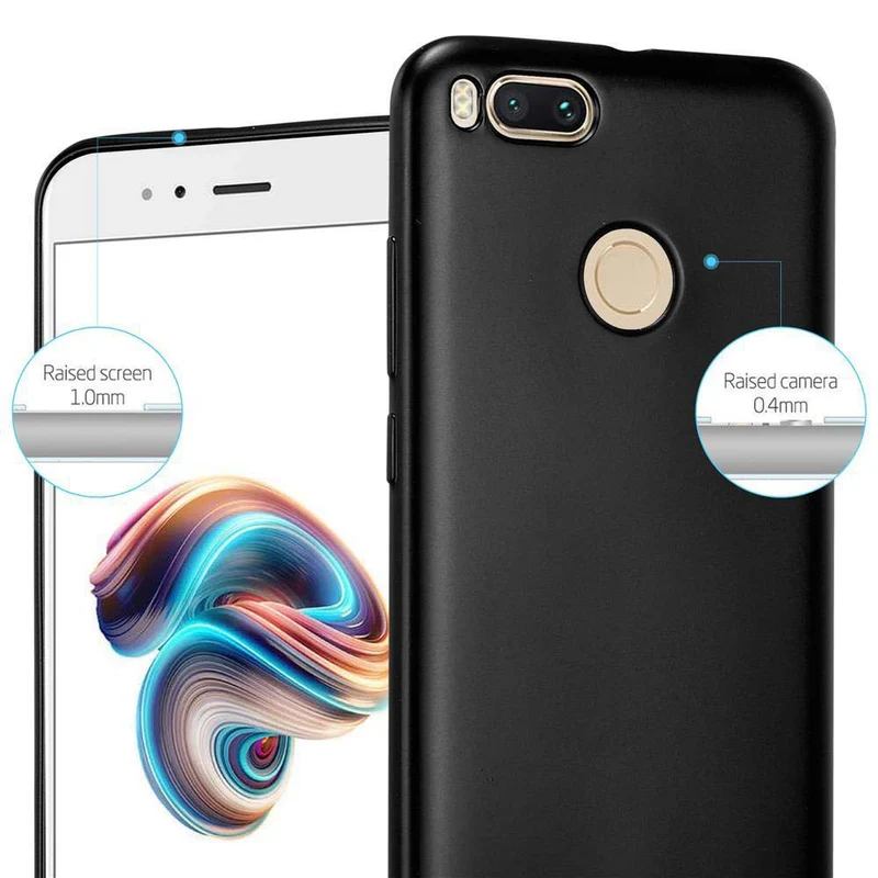 Cadorabo Hülle kompatibel mit Xiaomi Mi A1 / Mi 5X Schutzhülle aus flexiblem TPU Silikon