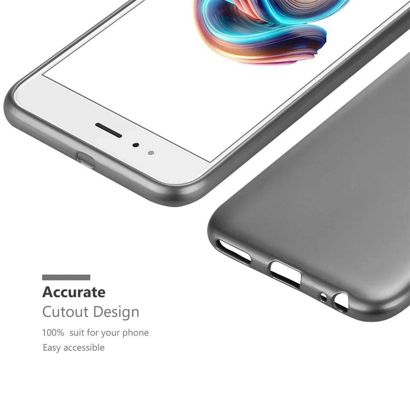 Cadorabo Hülle kompatibel mit Xiaomi Mi A1 / Mi 5X Schutzhülle aus flexiblem TPU Silikon