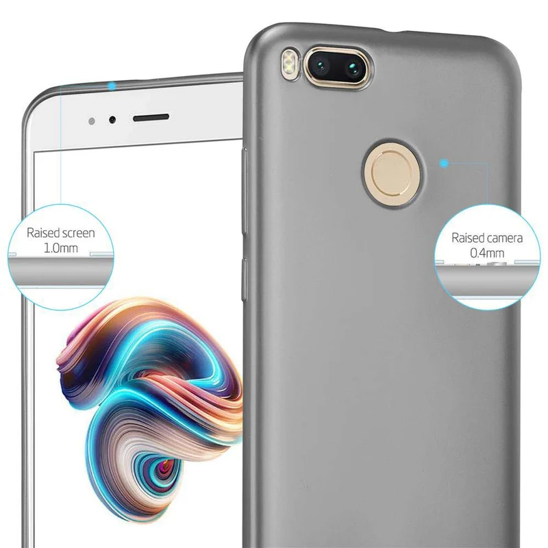 Cadorabo Hülle kompatibel mit Xiaomi Mi A1 / Mi 5X Schutzhülle aus flexiblem TPU Silikon