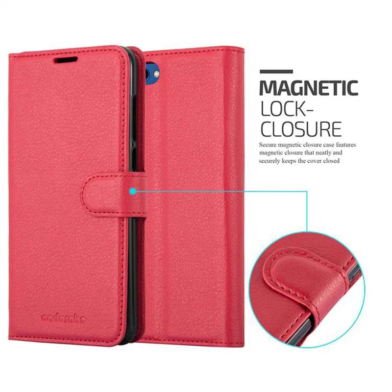 Cadorabo Hülle kompatibel mit Honor View 10 Schutzhülle mit Magnetverschluss, Standfunktion und Kartenfach
