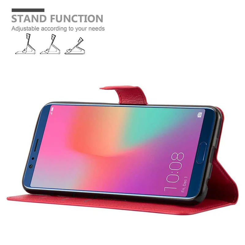 Cadorabo Hülle kompatibel mit Honor View 10 Schutzhülle mit Magnetverschluss, Standfunktion und Kartenfach