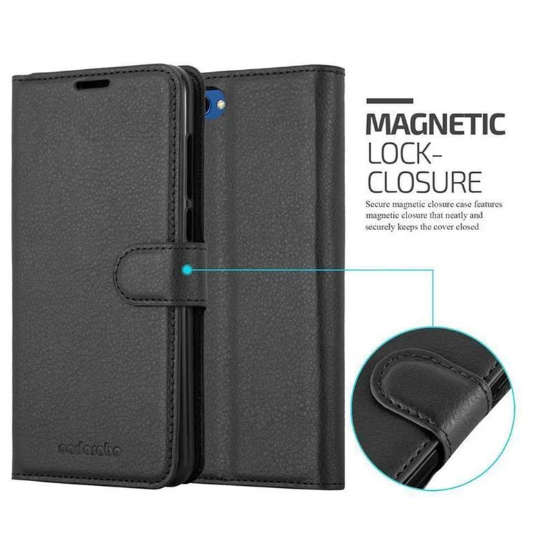 Cadorabo Hülle kompatibel mit Honor View 10 Schutzhülle mit Magnetverschluss, Standfunktion und Kartenfach