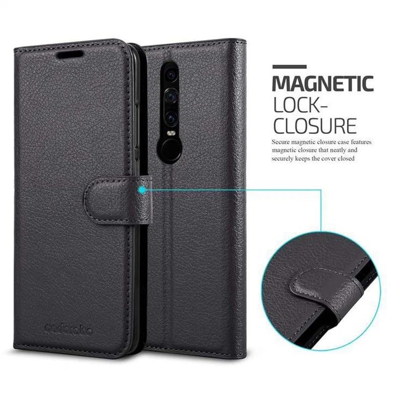 Cadorabo Hülle kompatibel mit Huawei MATE RS Schutzhülle mit Magnetverschluss, Standfunktion und Kartenfach