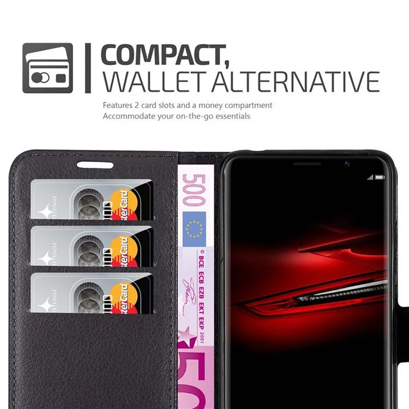 Cadorabo Hülle kompatibel mit Huawei MATE RS Schutzhülle mit Magnetverschluss, Standfunktion und Kartenfach