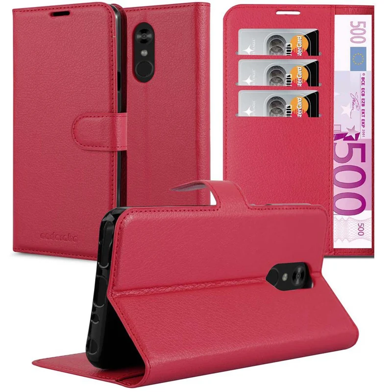 Cadorabo Hülle kompatibel mit LG Q STYLUS Schutzhülle mit Magnetverschluss, Standfunktion und Kartenfach
