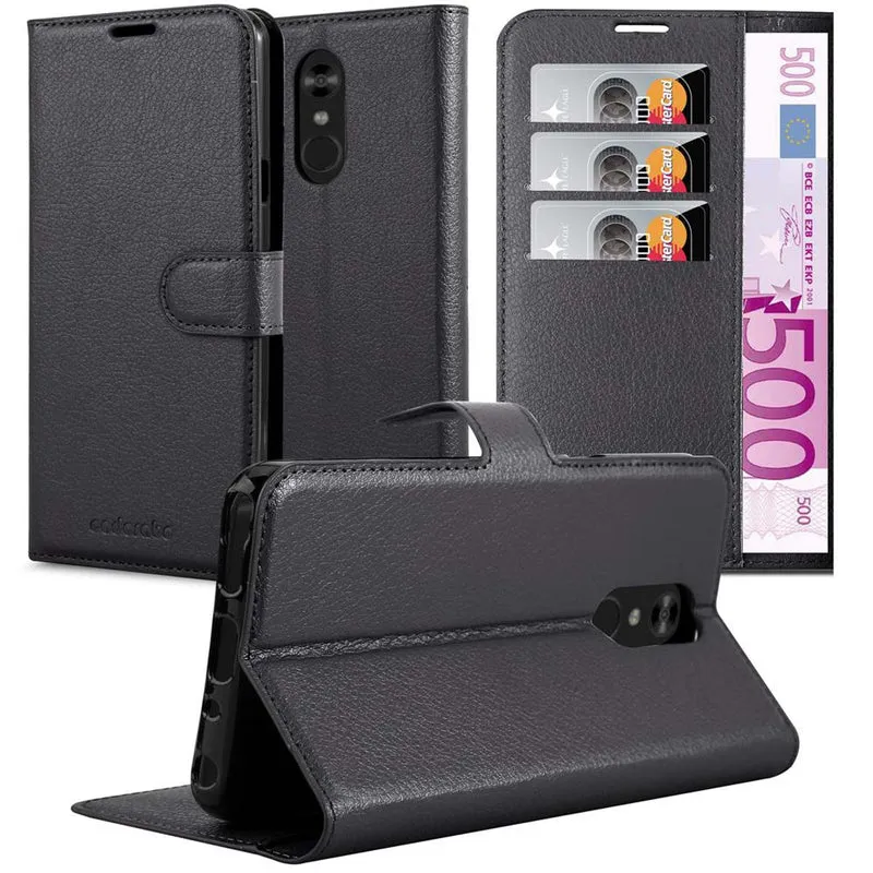 Cadorabo Hülle kompatibel mit LG Q STYLUS Schutzhülle mit Magnetverschluss, Standfunktion und Kartenfach