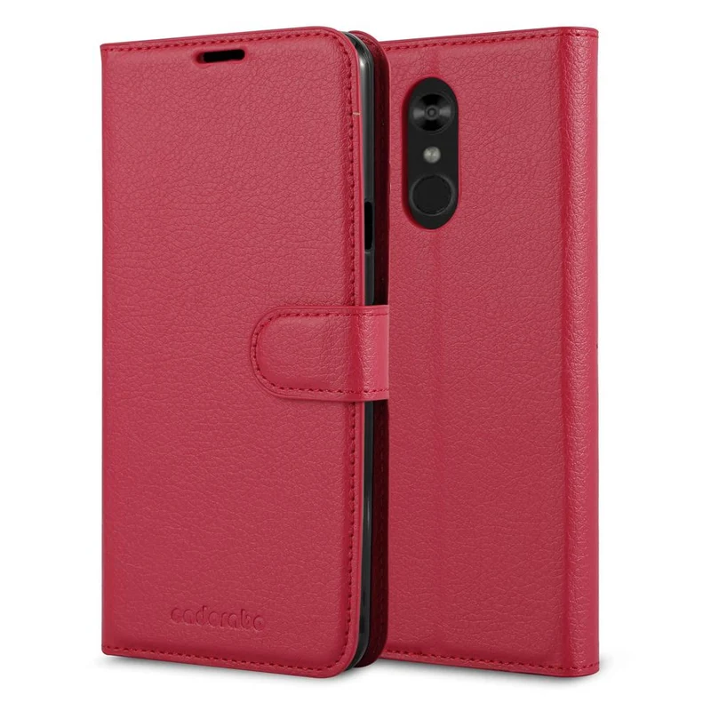 Cadorabo Hülle kompatibel mit LG Q STYLUS Schutzhülle mit Magnetverschluss, Standfunktion und Kartenfach