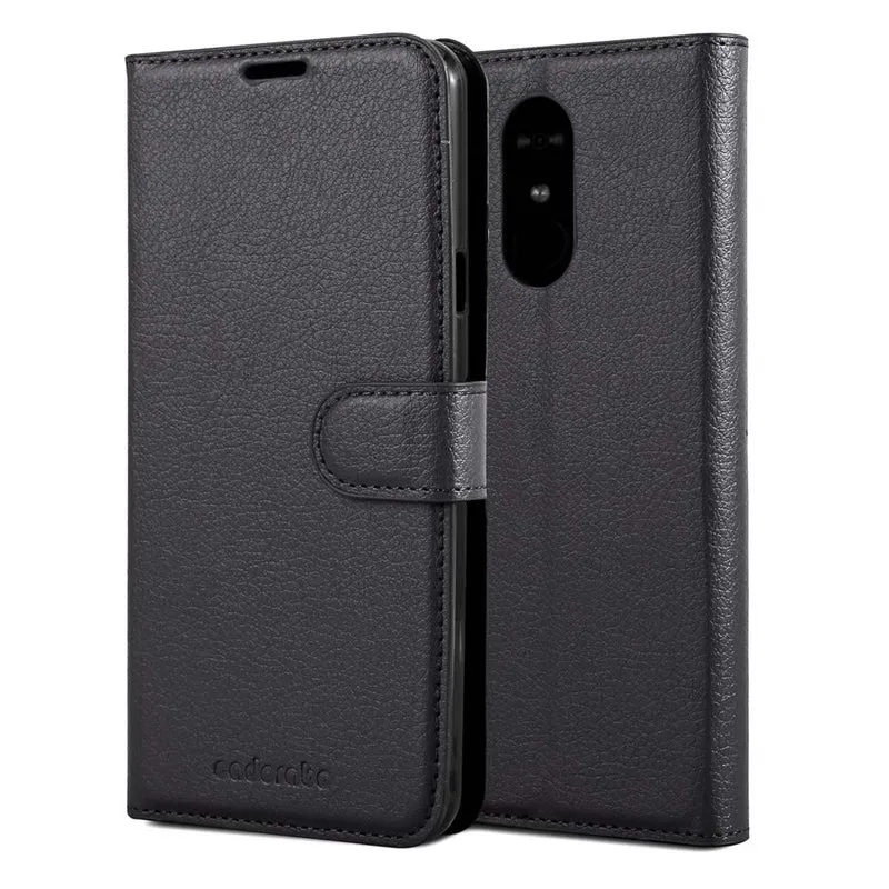 Cadorabo Hülle kompatibel mit LG Q STYLUS Schutzhülle mit Magnetverschluss, Standfunktion und Kartenfach