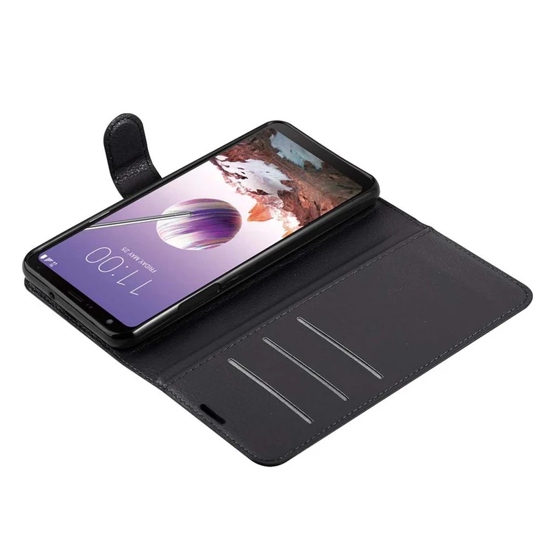 Cadorabo Hülle kompatibel mit LG Q STYLUS Schutzhülle mit Magnetverschluss, Standfunktion und Kartenfach