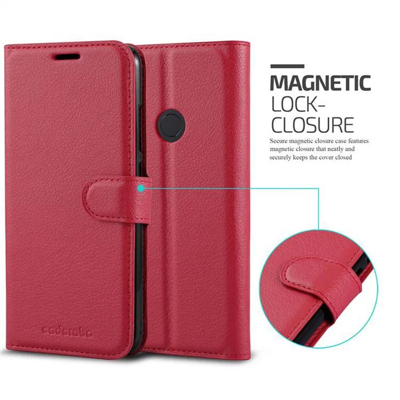 Cadorabo Hülle kompatibel mit Xiaomi Mi A2 / Mi 6X Schutzhülle mit Magnetverschluss, Standfunktion und Kartenfach