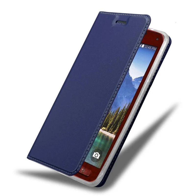 Cadorabo Hülle kompatibel mit Samsung Galaxy S5 ACTIVE Schutzhülle mit Magnetverschluss, Standfunktion und Kartenfach