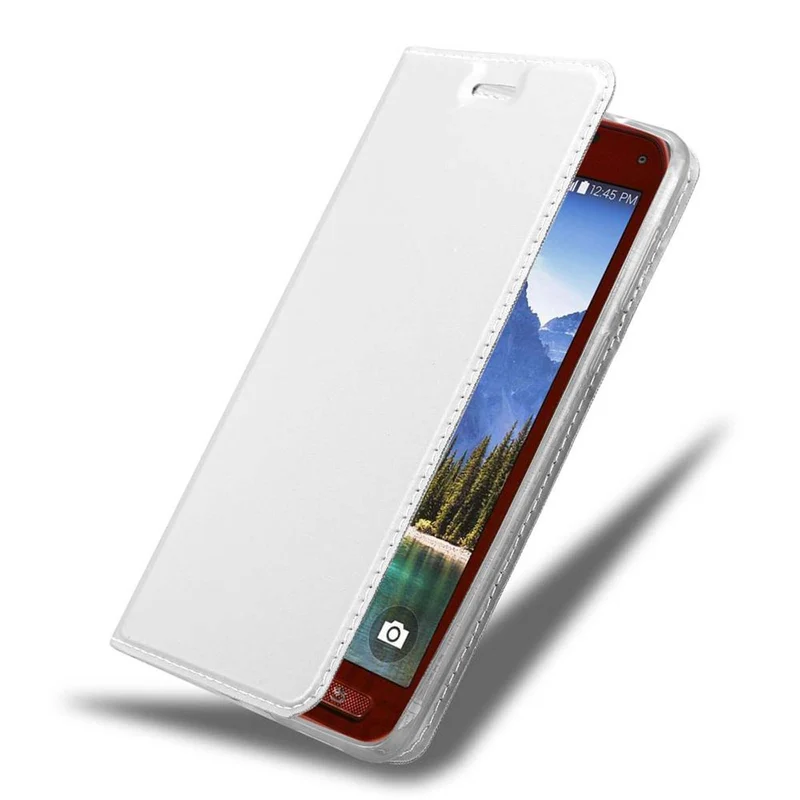 Cadorabo Hülle kompatibel mit Samsung Galaxy S5 ACTIVE Schutzhülle mit Magnetverschluss, Standfunktion und Kartenfach
