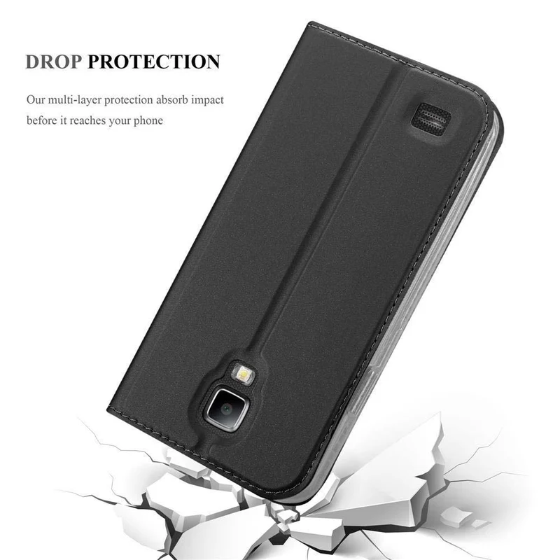 Cadorabo Hülle kompatibel mit Samsung Galaxy S4 ACTIVE Schutzhülle mit Magnetverschluss, Standfunktion und Kartenfach