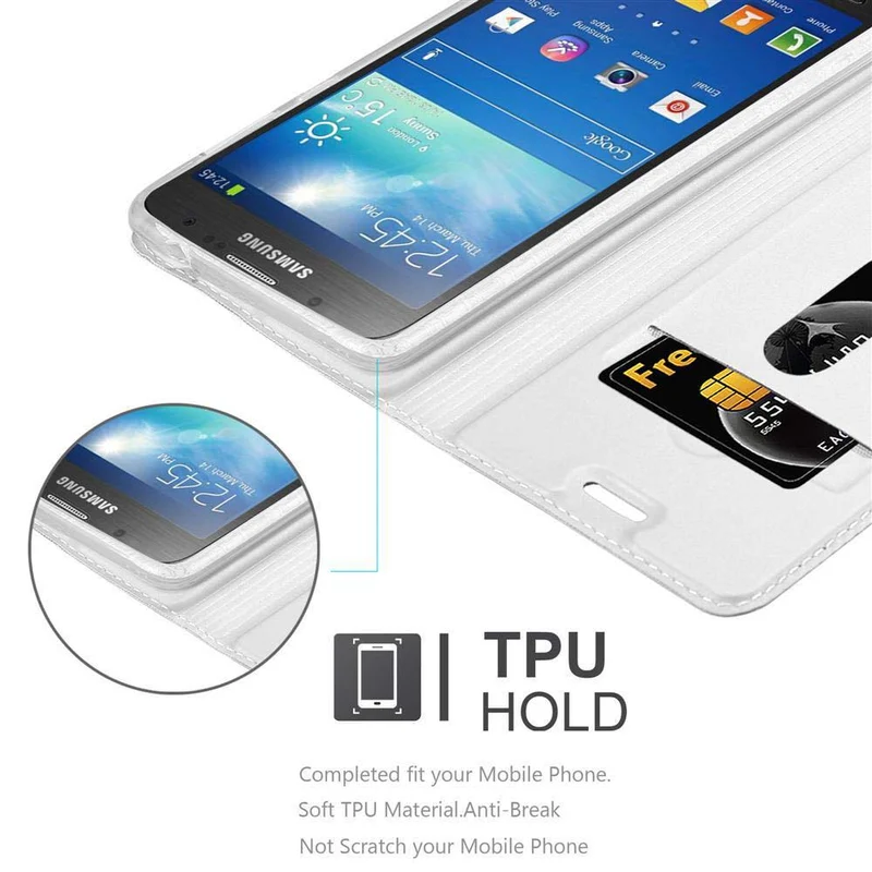 Cadorabo Hülle kompatibel mit Samsung Galaxy S4 ACTIVE Schutzhülle mit Magnetverschluss, Standfunktion und Kartenfach