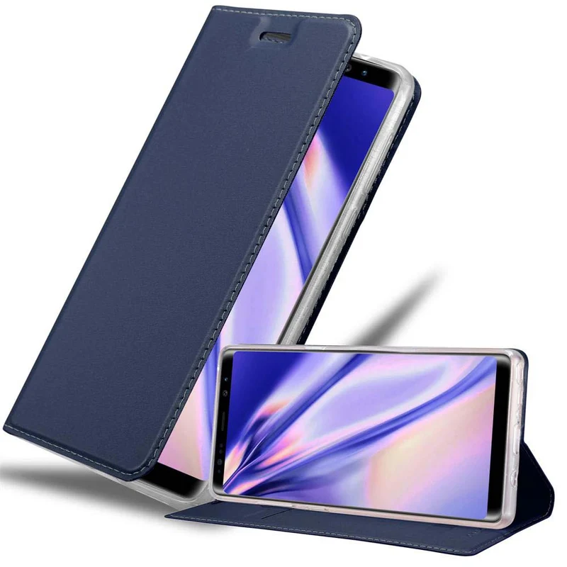 Cadorabo Hülle kompatibel mit Samsung Galaxy NOTE 8 Schutzhülle mit Magnetverschluss, Standfunktion und Kartenfach