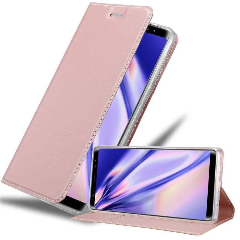 Cadorabo Hülle kompatibel mit Samsung Galaxy NOTE 8 Schutzhülle mit Magnetverschluss, Standfunktion und Kartenfach