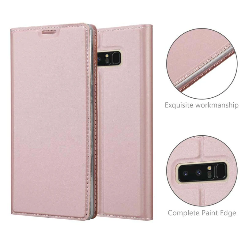 Cadorabo Hülle kompatibel mit Samsung Galaxy NOTE 8 Schutzhülle mit Magnetverschluss, Standfunktion und Kartenfach
