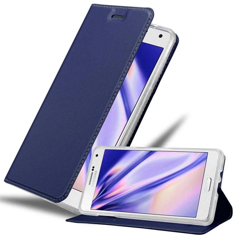 Cadorabo Hülle kompatibel mit Samsung Galaxy A7 2015 Schutzhülle mit Magnetverschluss, Standfunktion und Kartenfach