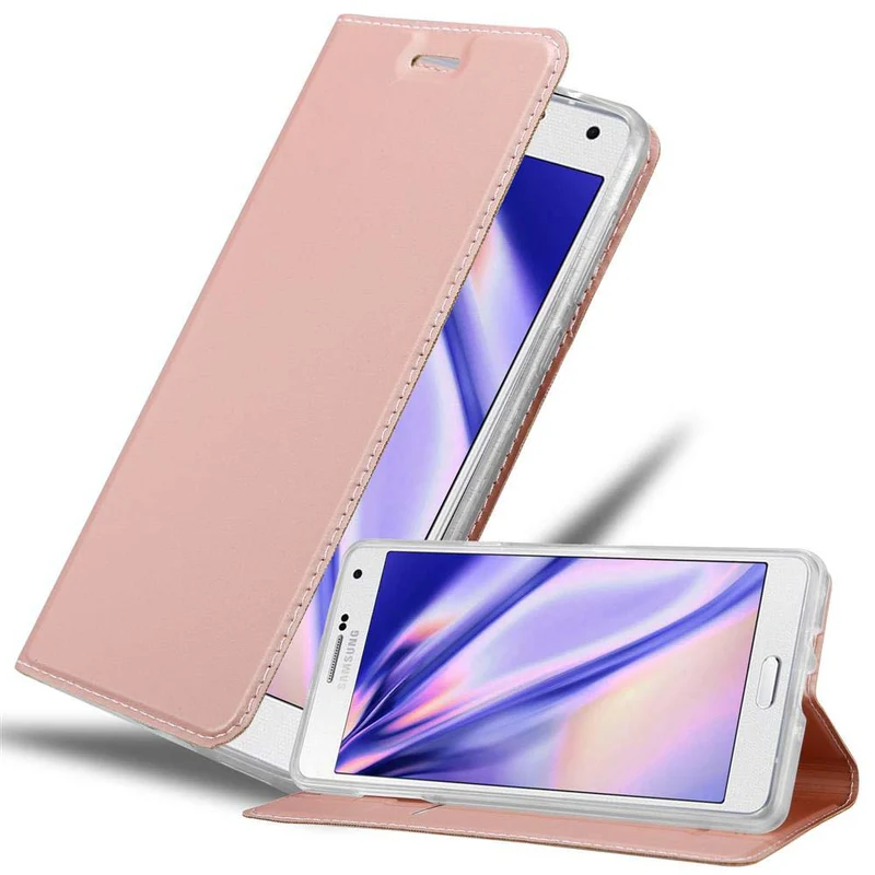 Cadorabo Hülle kompatibel mit Samsung Galaxy A7 2015 Schutzhülle mit Magnetverschluss, Standfunktion und Kartenfach