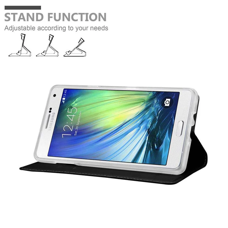 Cadorabo Hülle kompatibel mit Samsung Galaxy A7 2015 Schutzhülle mit Magnetverschluss, Standfunktion und Kartenfach