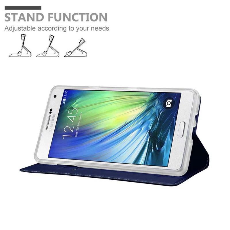 Cadorabo Hülle kompatibel mit Samsung Galaxy A7 2015 Schutzhülle mit Magnetverschluss, Standfunktion und Kartenfach
