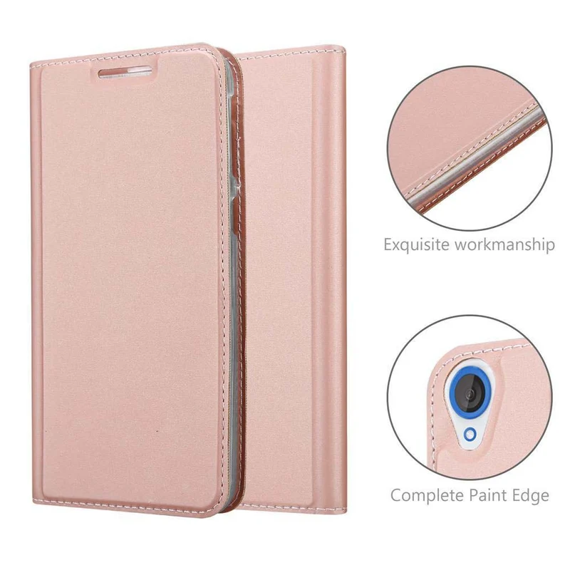 Cadorabo Hülle kompatibel mit HTC Desire 820 Schutzhülle mit Magnetverschluss, Standfunktion und Kartenfach