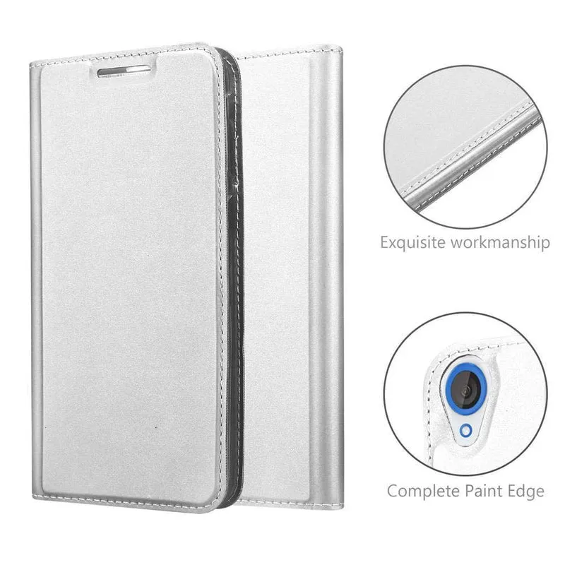 Cadorabo Hülle kompatibel mit HTC Desire 820 Schutzhülle mit Magnetverschluss, Standfunktion und Kartenfach