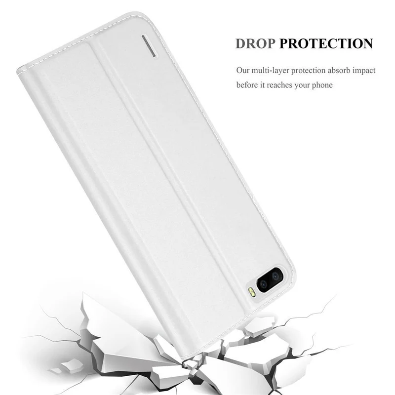 Cadorabo Hülle kompatibel mit Honor 6 PLUS Schutzhülle mit Magnetverschluss, Standfunktion und Kartenfach