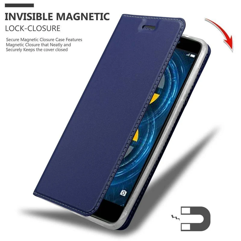 Cadorabo Hülle kompatibel mit Huawei MATE 9 LITE / GR5 2017 / Honor 6X Schutzhülle mit Magnetverschluss, Standfunktion und Kartenfach
