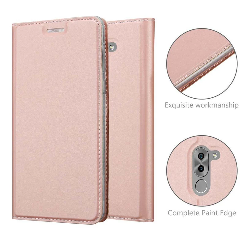 Cadorabo Hülle kompatibel mit Huawei MATE 9 LITE / GR5 2017 / Honor 6X Schutzhülle mit Magnetverschluss, Standfunktion und Kartenfach