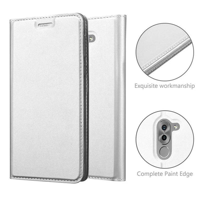Cadorabo Hülle kompatibel mit Huawei MATE 9 LITE / GR5 2017 / Honor 6X Schutzhülle mit Magnetverschluss, Standfunktion und Kartenfach