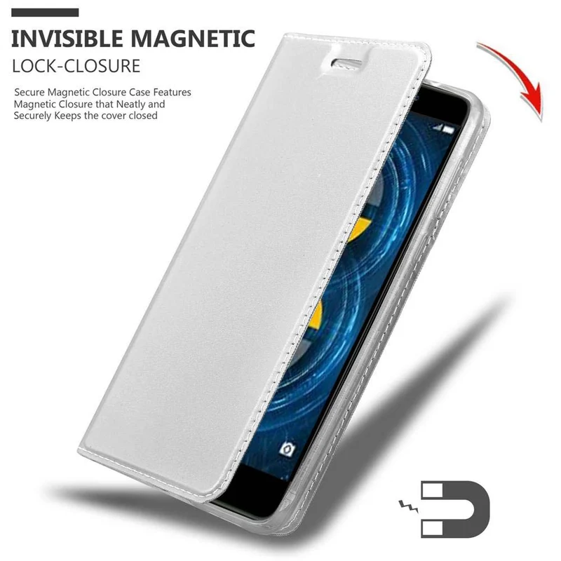 Cadorabo Hülle kompatibel mit Huawei MATE 9 LITE / GR5 2017 / Honor 6X Schutzhülle mit Magnetverschluss, Standfunktion und Kartenfach