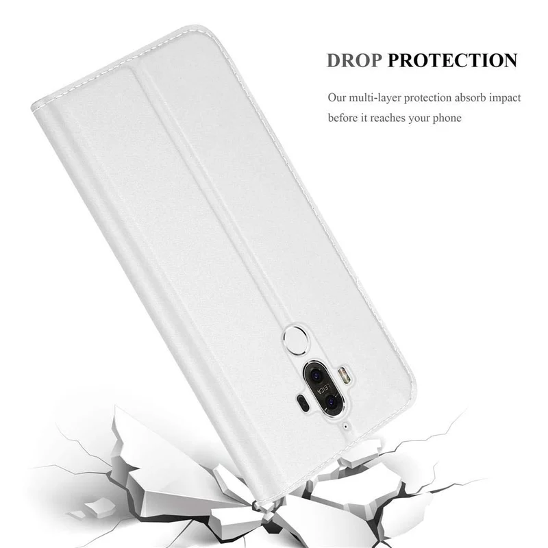 Cadorabo Hülle kompatibel mit Huawei MATE 9 Schutzhülle mit Magnetverschluss, Standfunktion und Kartenfach
