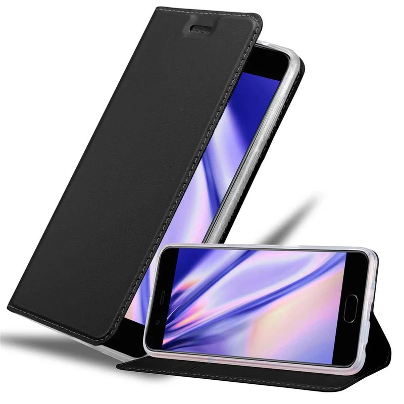 Cadorabo Hülle kompatibel mit Huawei P10 PLUS Schutzhülle mit Magnetverschluss, Standfunktion und Kartenfach
