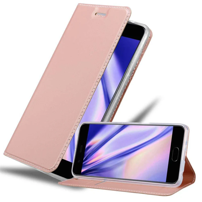 Cadorabo Hülle kompatibel mit Huawei P10 PLUS Schutzhülle mit Magnetverschluss, Standfunktion und Kartenfach