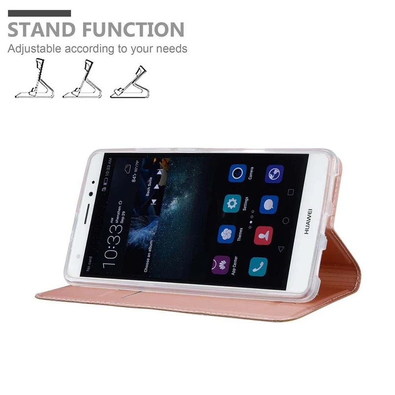 Cadorabo Hülle kompatibel mit Huawei MATE S Schutzhülle mit Magnetverschluss, Standfunktion und Kartenfach
