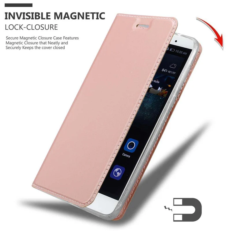 Cadorabo Hülle kompatibel mit Huawei MATE S Schutzhülle mit Magnetverschluss, Standfunktion und Kartenfach